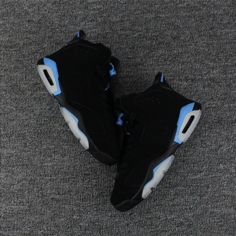 Air Jordan 6 Black North Carolina Shoes